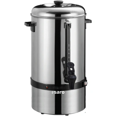 Saro 317 1000 Gastro ekspres do kawy z okrągłym filtrem, model Saromica 6005 przemysłowy (6,75 litra, 40 filiżanek kawy, funkcja parzenia, utrzymywania ciepła), srebrny