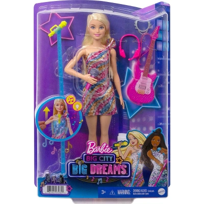 Barbie "Oczy scen dla wielkich marze" lalka piosenkarka Malibu ze wiecc sukienk i muzyk oraz akcesoriami - obrazek 1