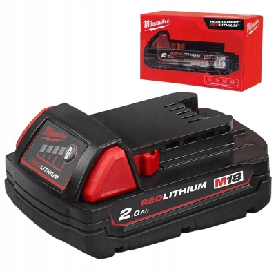 Milwaukee Akumulator M18B2 Li-Ion 18V 2,0 Ah Milwaukee Akumulator M18B2 Li-Ion 18V 2,0 Ah