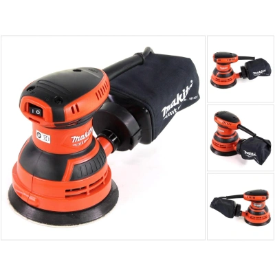 Makita M9204, Szlifierka orbitalna, Czarny, Czerwony, 12000 RPM, 24000 OPM, 81 dB, 3 dB - obrazek 1