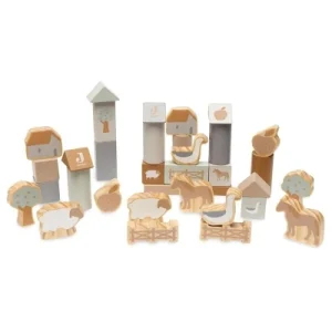 Jollein klocki drewniane montessori 34 elementy FARM Jollein klocki drewniane montessori 34 elementy FARM