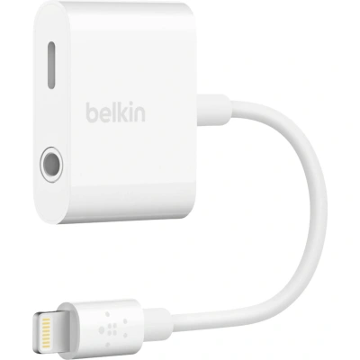 Belkin 3,5 mm Audio + Charge Rockstar (iPhone Aux Adapter/iPhone Charging Adapter), biały Belkin 3,5 mm Audio + Charge Rockstar (iPhone Aux Adapter/iPhone Charging Adapter), biały