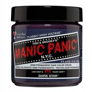 Manic Panic Dark Star Classic Creme, Vegan, Cruelty Free, Semi Permanent Hair Dye 118ml Manic Panic Dark Star Classic Creme, Vegan, Cruelty Free, Semi Permanent Hair Dye 118ml