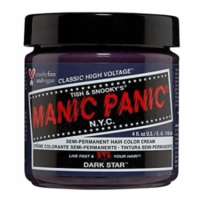 Manic Panic Dark Star Classic Creme, Vegan, Cruelty Free, Semi Permanent Hair Dye 118ml - obrazek 1