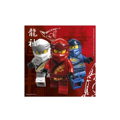 Folat Serwetki Papier kompostowalny Lego Ninjago 33x33cm 20 sztuk Folat Serwetki Papier kompostowalny Lego Ninjago 33x33cm 20 sztuk