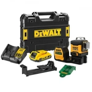 DEWALT DCE089D1G18-QW – Poziom 3-liniowy 360 XR – Zielony – 18V/12V – Akumulator 2Ah DEWALT DCE089D1G18-QW – Poziom 3-liniowy 360 XR – Zielony – 18V/12V – Akumulator 2Ah