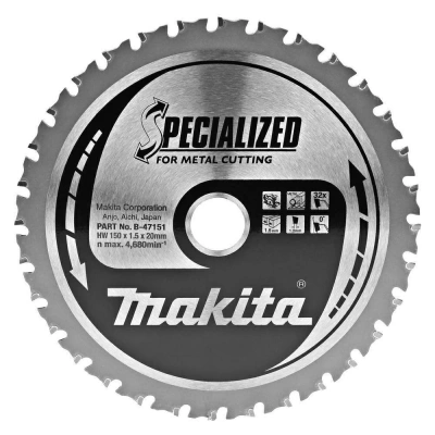 Makita Tarcza Do Metalu DCS551 DCS553 150x20 32Z B 47151 47036 - obrazek 1