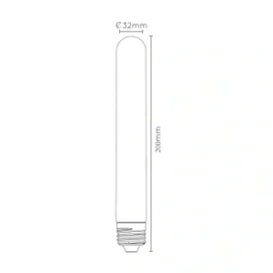 Żarówka rurkowa LED E27 T32 5W 2,200K ściemniana 20cm Żarówka rurkowa LED E27 T32 5W 2,200K ściemniana 20cm