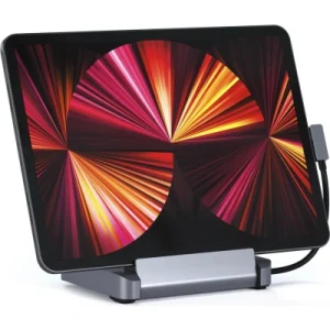 SATECHI Stojak I Hub Do iPada, USB C 6W1, Składany 60W PD, 4K HDMI, Port Danych A, Czytniki Kart Micro/SD, Gniazdo Audio 3,5 mm Dla iPada Pro M2/M1, M1 Air, Mini SATECHI Stojak I Hub Do iPada, USB C 6W1, Składany 60W PD, 4K HDMI, Port Danych A, Czytniki Kart Micro/SD, Gniazdo Audio 3,5 mm Dla iPada Pro M2/M1, M1 Air, Mini