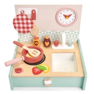 Drewniana kuchnia przenośna, Mini Chef, Tender Leaf Toys Drewniana kuchnia przenośna, Mini Chef, Tender Leaf Toys