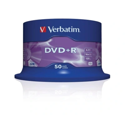 Płyta DVD+R Verbatim 43550 4,7gb x16, Matte silver, 50 szt. Płyta DVD+R Verbatim 43550 4,7gb x16, Matte silver, 50 szt.