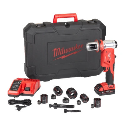 Milwaukee Sacabocados M18 FORCE LOGIC 60kN, perno de tracción 11,1, 19,0 mm; troquelador i matryce M16, M20, M25, M32, M40; 1xM12B2 y maletín 4933451204 - obrazek 1