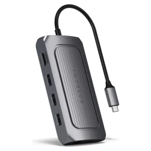 SATECHI Wieloportowy Adapter USB4 Ładowanie PD USB C, Gigabit Ethernet, Port Danych C Do 8K HDMI Dla MacBook Pro/Air M2/ M1, iPad Mac Mini M2, iMac M1 SATECHI Wieloportowy Adapter USB4 Ładowanie PD USB C, Gigabit Ethernet, Port Danych C Do 8K HDMI Dla MacBook Pro/Air M2/ M1, iPad Mac Mini M2, iMac M1