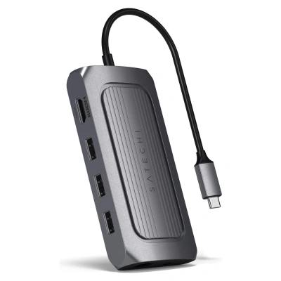 SATECHI Wieloportowy Adapter USB4 Ładowanie PD USB C, Gigabit Ethernet, Port Danych C Do 8K HDMI Dla MacBook Pro/Air M2/ M1, iPad Mac Mini M2, iMac M1 SATECHI Wieloportowy Adapter USB4 Ładowanie PD USB C, Gigabit Ethernet, Port Danych C Do 8K HDMI Dla MacBook Pro/Air M2/ M1, iPad Mac Mini M2, iMac M1
