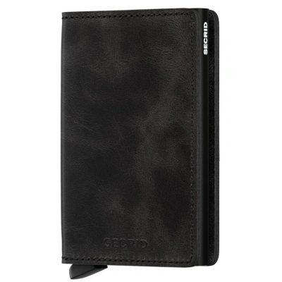 Portfel z ochroną kart RFID Slimwallet Secrid Vintage black Portfel z ochroną kart RFID Slimwallet Secrid Vintage black