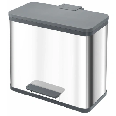 Hailo Kosz na śmieci z pedałem Oko Trio Plus, rozmiar L, 3×9 stal Hailo Kosz na śmieci z pedałem Oko Trio Plus, rozmiar L, 3×9 stal