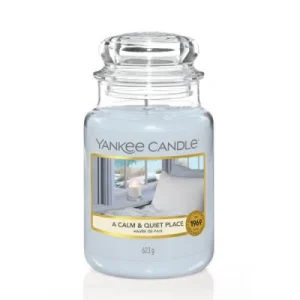 Yankee Candle świeca zapachowa w słoiku (duża), A Calm & Quiet Place, czas palenia do 150 godzin Yankee Candle świeca zapachowa w słoiku (duża), A Calm & Quiet Place, czas palenia do 150 godzin