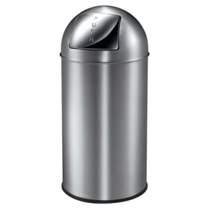 EKO Pushcan 40 Liter Stainless steel Matt Edelstahl
