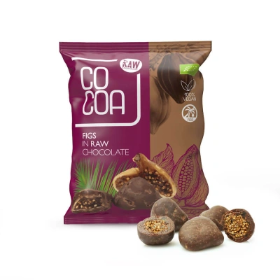 Cocoa Figi w surowej czekoladzie, Bio, 70 g - obrazek 1